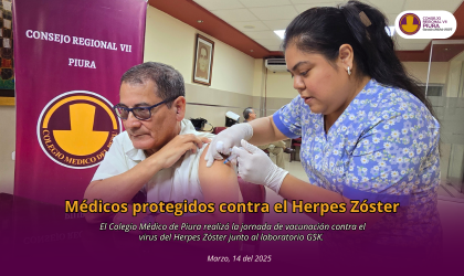 Médicos se protegen contra el virus del Herpes Zóster